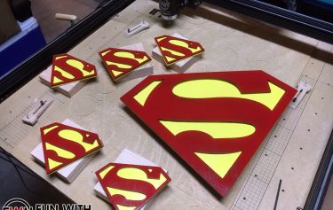 Superman Logo CNC table project